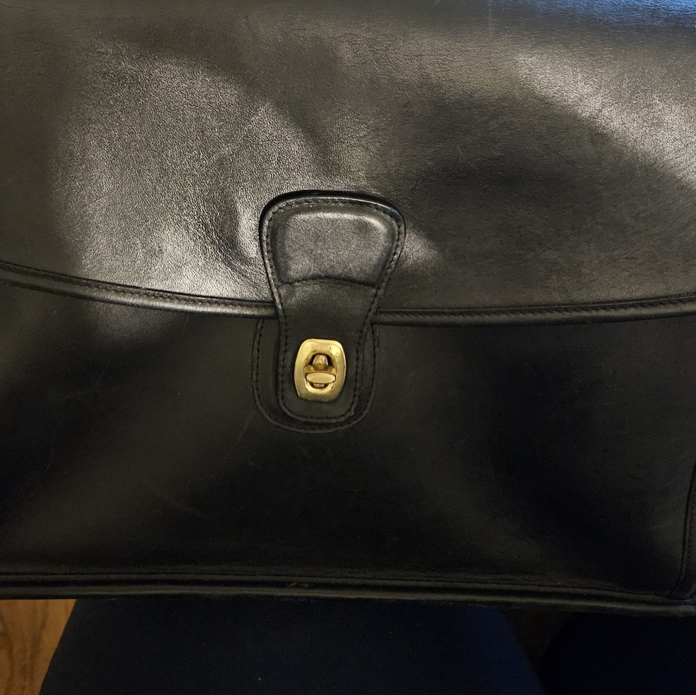 Vintage Leather Coach briefcase